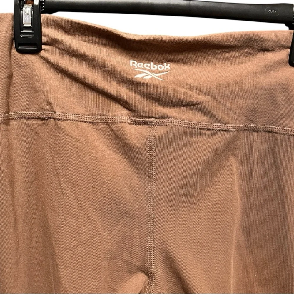 Reebok ID Identity High Rise Cotton Bootcut Active Leggings Utility Brown Large - Picture 5 of 11